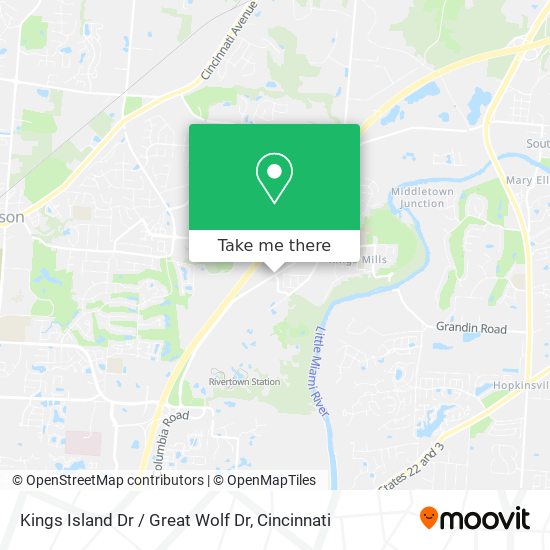 Mapa de Kings Island Dr / Great Wolf Dr