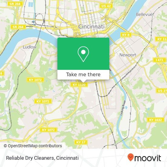 Mapa de Reliable Dry Cleaners
