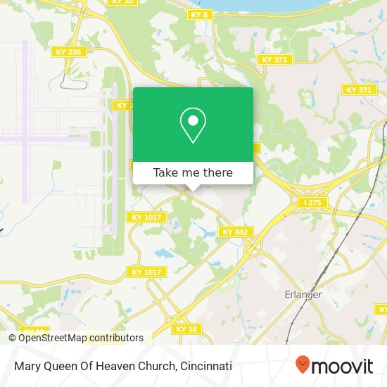 Mary Queen Of Heaven Church map