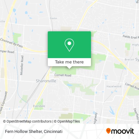 Fern Hollow Shelter map
