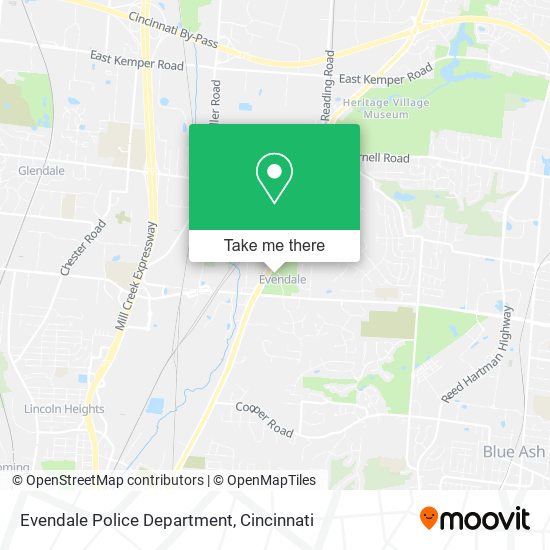 Mapa de Evendale Police Department