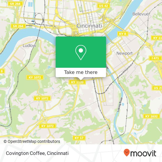 Mapa de Covington Coffee