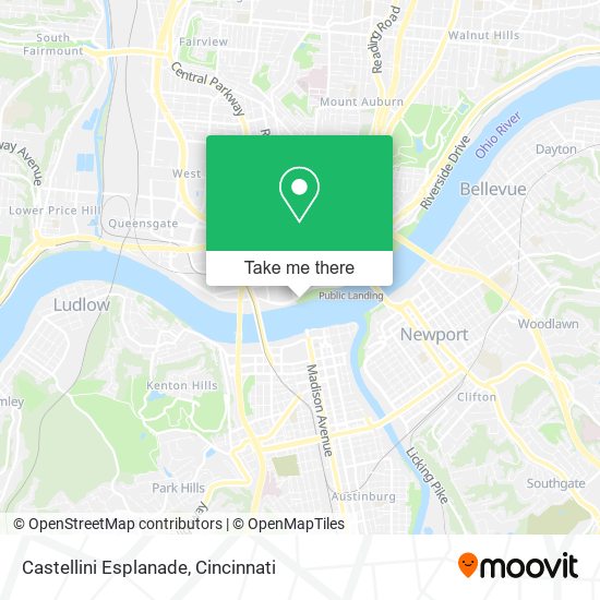 Castellini Esplanade map