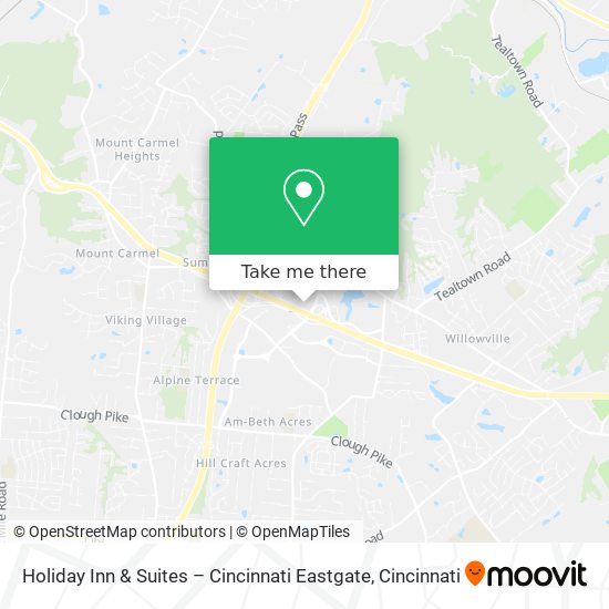 Holiday Inn & Suites – Cincinnati Eastgate map