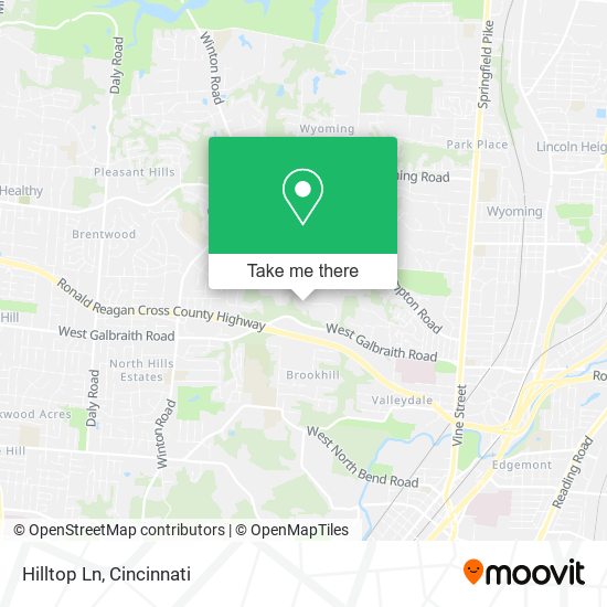 Mapa de Hilltop Ln