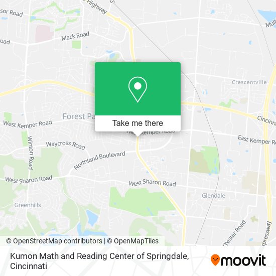 Mapa de Kumon Math and Reading Center of Springdale