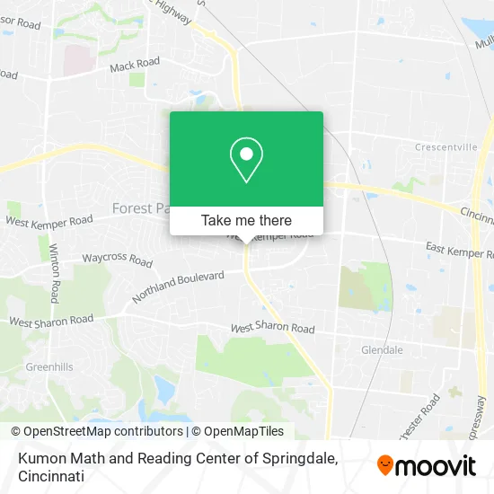 Kumon Math and Reading Center of Springdale map