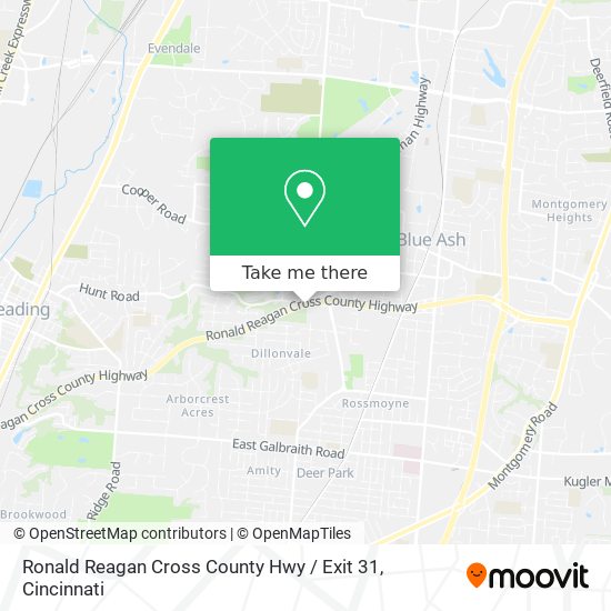 Mapa de Ronald Reagan Cross County Hwy / Exit 31