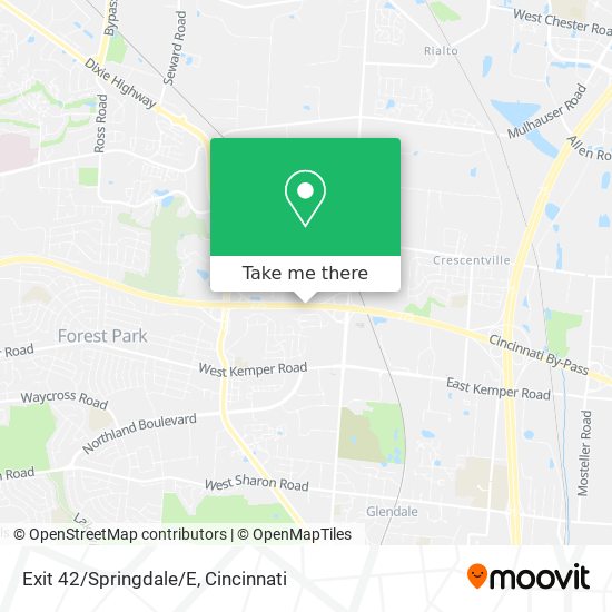 Exit 42/Springdale/E map