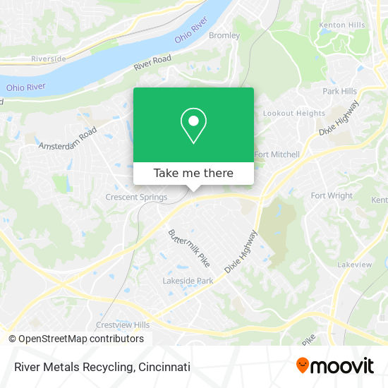 Mapa de River Metals Recycling