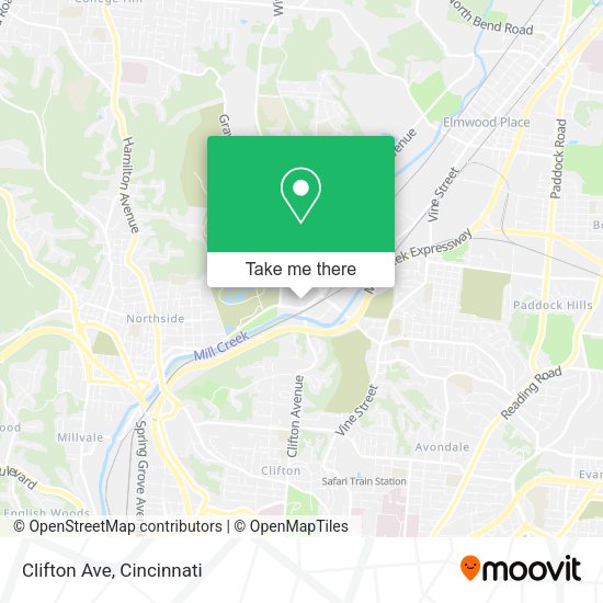 Mapa de Clifton Ave