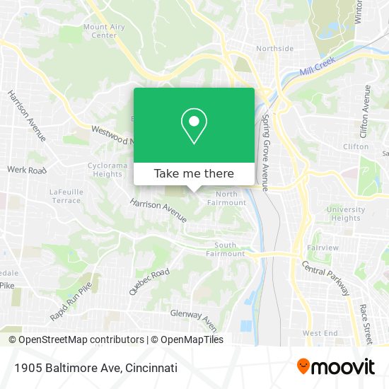 1905 Baltimore Ave map