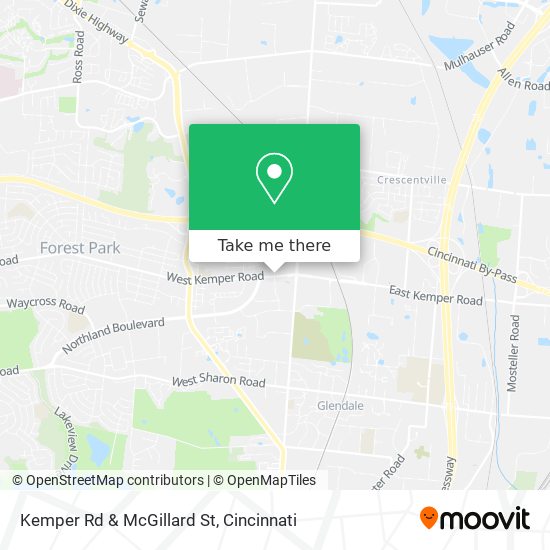 Kemper Rd & McGillard St map