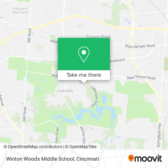 Winton Woods Middle School map