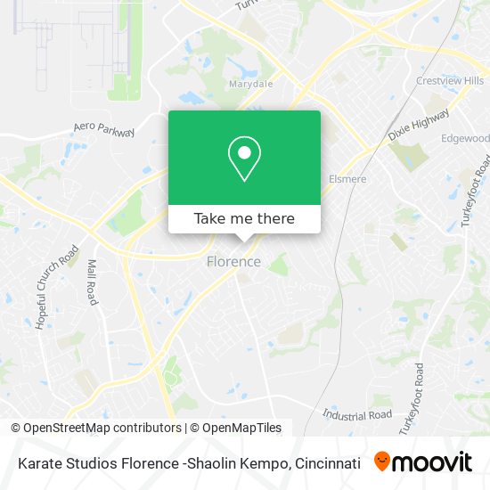 Karate Studios Florence -Shaolin Kempo map