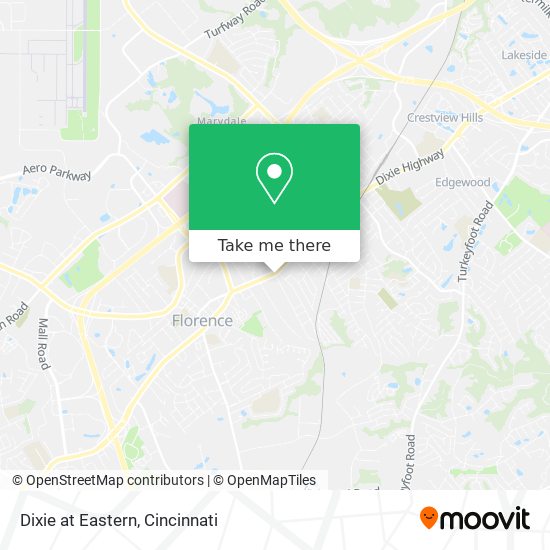 Dixie at Eastern map