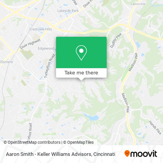 Aaron Smith - Keller Williams Advisors map