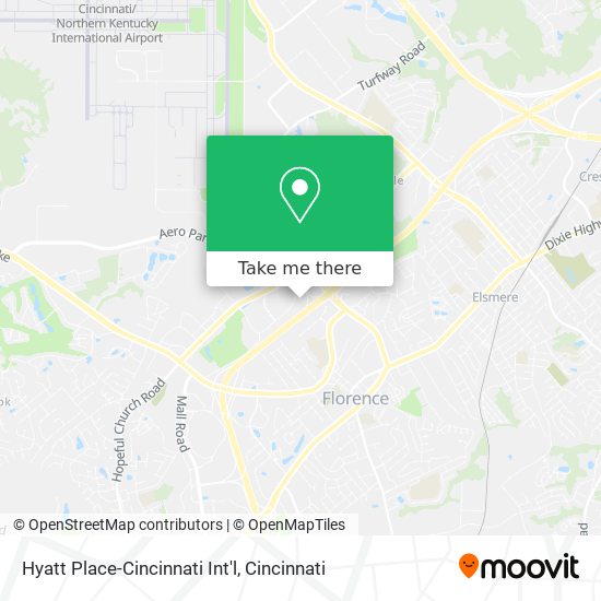 Mapa de Hyatt Place-Cincinnati Int'l