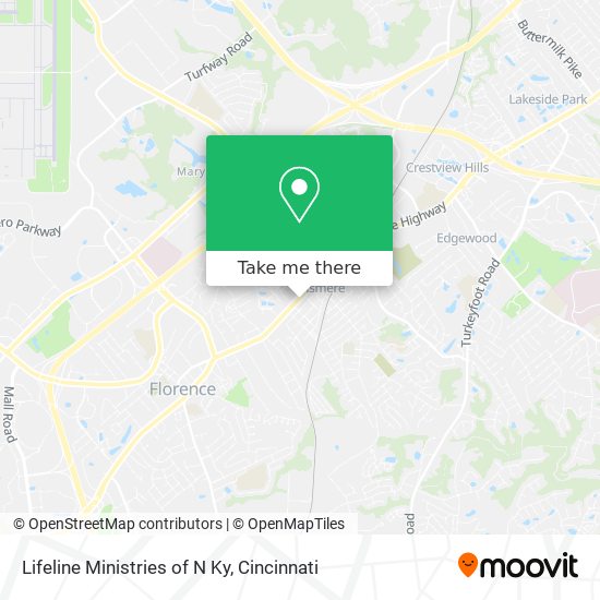 Lifeline Ministries of N Ky map