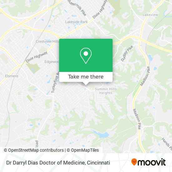 Dr Darryl Dias Doctor of Medicine map