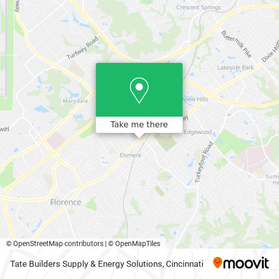 Tate Builders Supply & Energy Solutions map