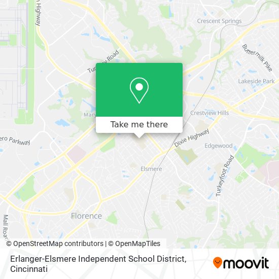 Erlanger-Elsmere Independent School District map