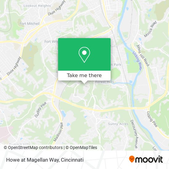 Mapa de Howe at Magellan Way