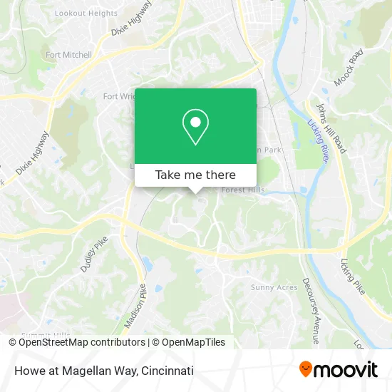 Howe at Magellan Way map