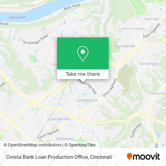 Civista Bank Loan Production Office map