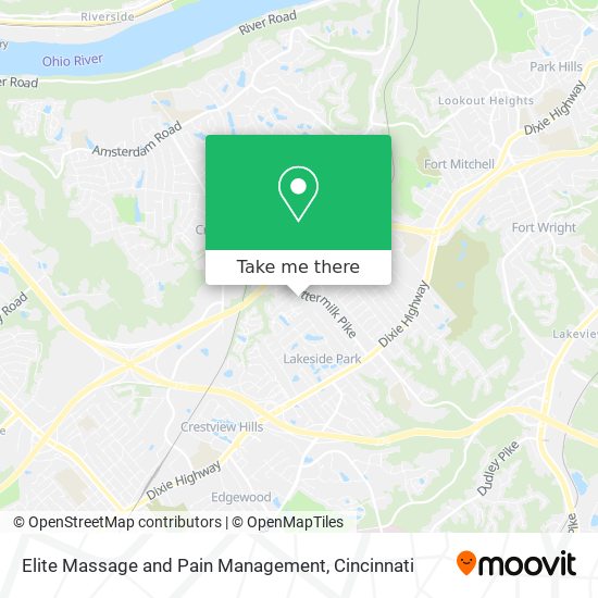 Elite Massage and Pain Management map