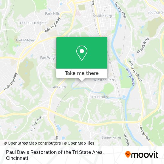 Paul Davis Restoration of the Tri State Area map