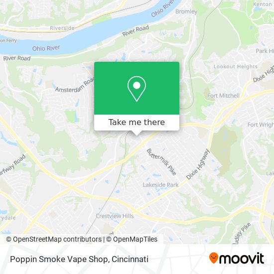 Mapa de Poppin Smoke Vape Shop