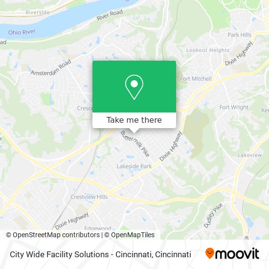 City Wide Facility Solutions - Cincinnati map