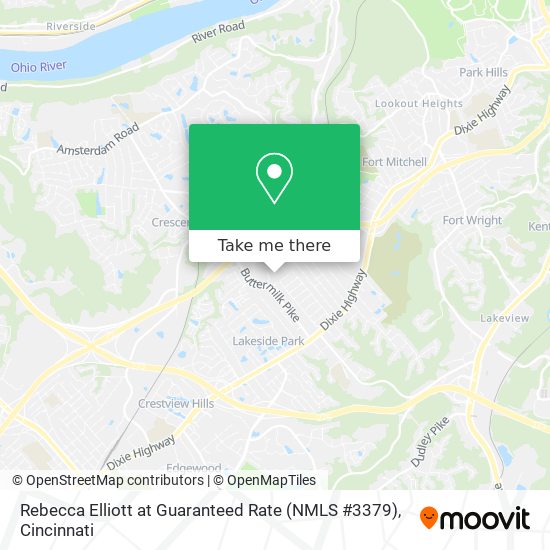 Rebecca Elliott at Guaranteed Rate (NMLS #3379) map