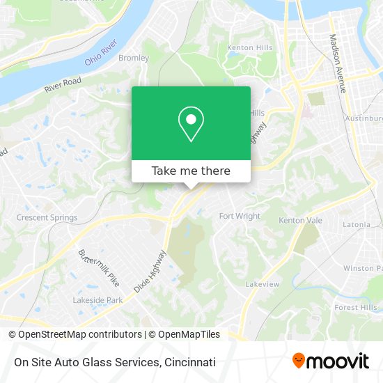 On Site Auto Glass Services map