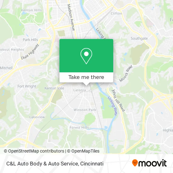 Mapa de C&L Auto Body & Auto Service