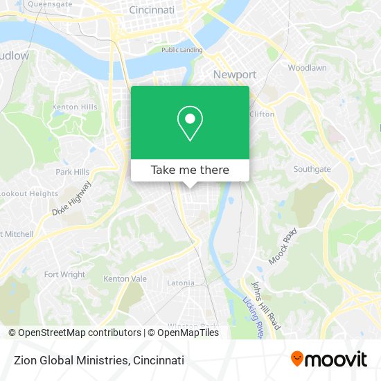 Zion Global Ministries map