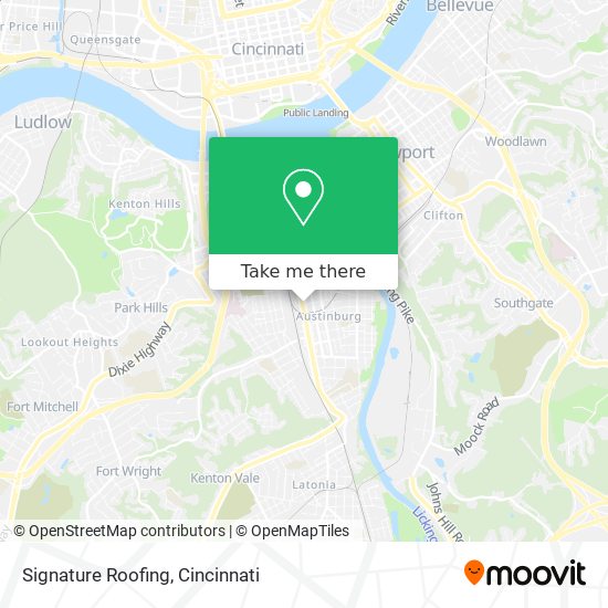 Signature Roofing map