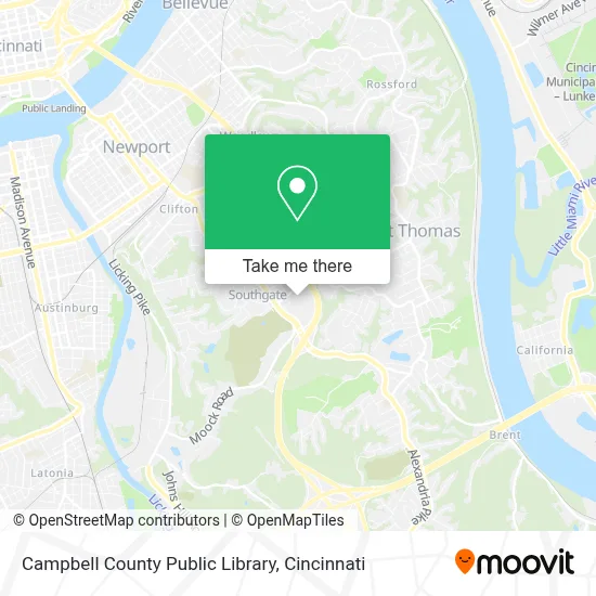 Campbell County Public Library map