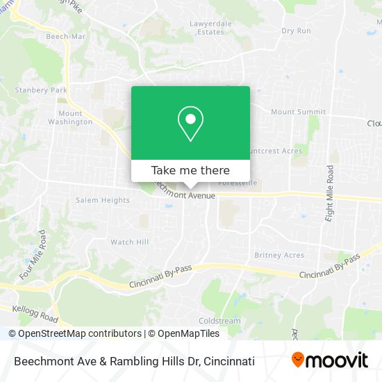 Beechmont Ave & Rambling Hills Dr map