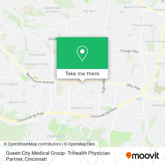 Queen City Medical Group- Trihealth Physician Partner map