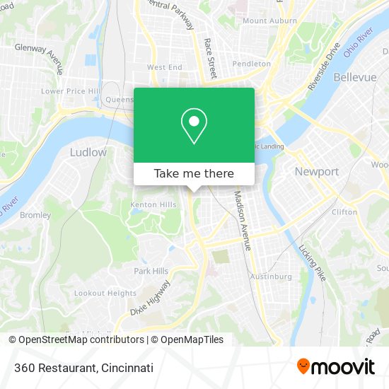 Mapa de 360 Restaurant