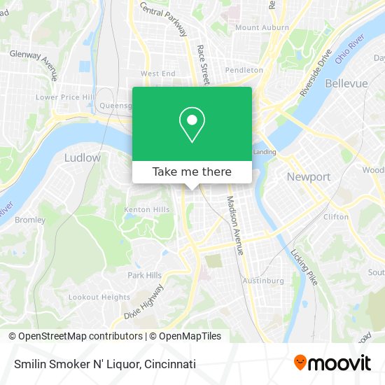 Smilin Smoker N' Liquor map