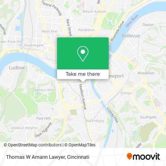 Thomas W Amann Lawyer map