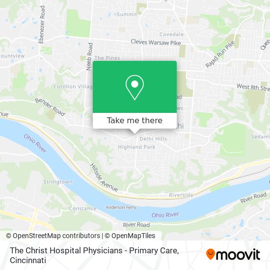 The Christ Hospital Physicians - Primary Care map