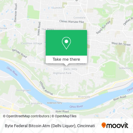 Byte Federal Bitcoin Atm (Delhi Liquor) map