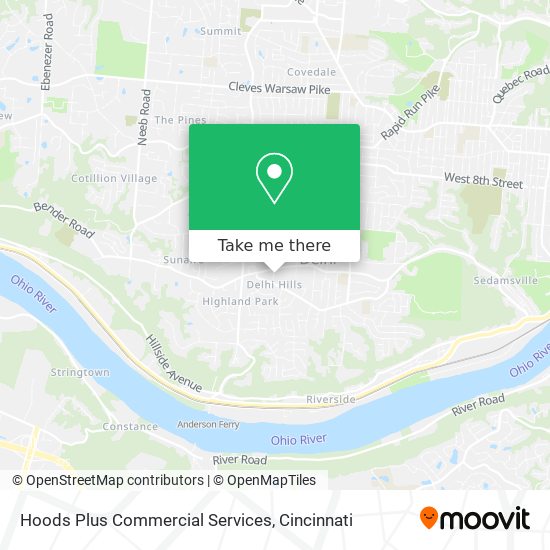 Mapa de Hoods Plus Commercial Services