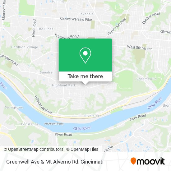 Mapa de Greenwell Ave & Mt Alverno Rd