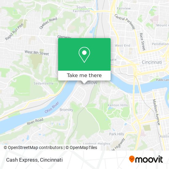 Cash Express map