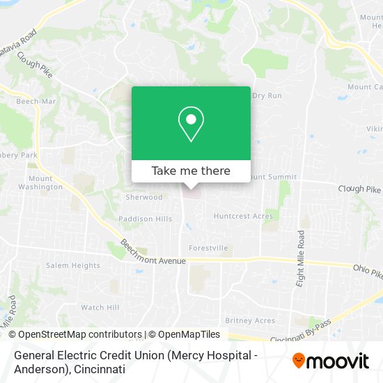 General Electric Credit Union (Mercy Hospital - Anderson) map
